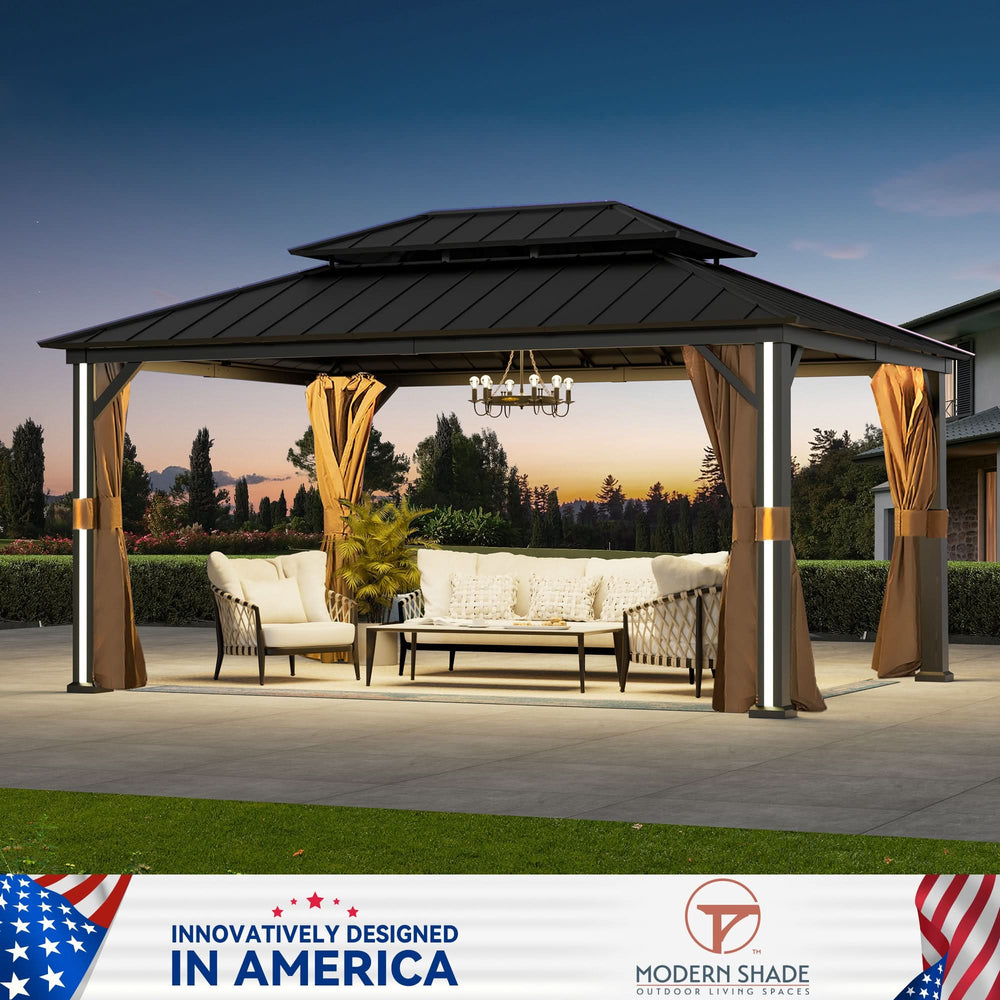 12'x16' Four Seasons Aluminum Hardtop Gazebo