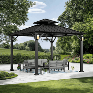 10'x10' The Horizon Metal Hardtop Gazebo